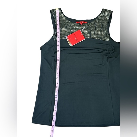 Narciso Rodriguez for DesigNation Black Sequin Tank Top Size L - Picture 7 of 14